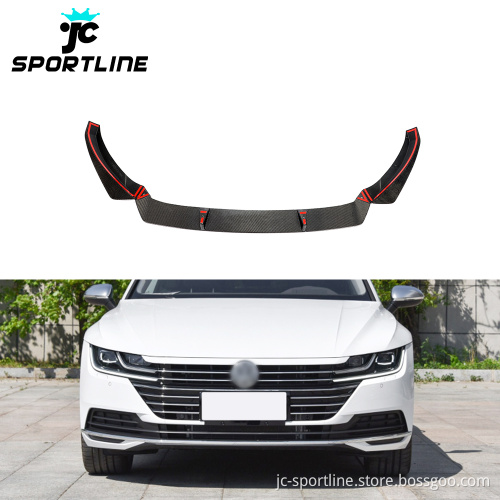 Vacuum Carbon CC Front Lip Splitter for VW Arteon Hatchback 2019-2020